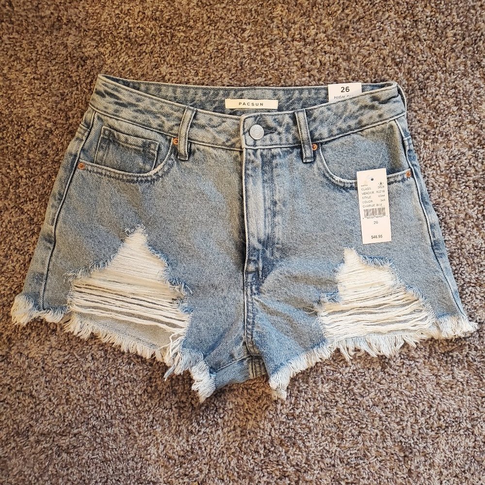 NWT PacSun High Rise Festival Shorts